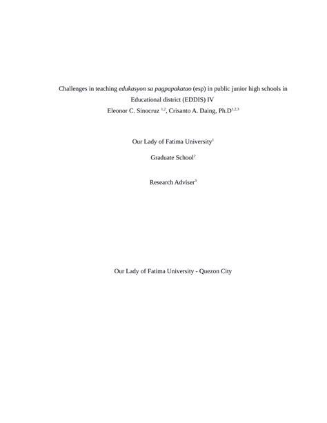 eddis level meaning|(PDF) Challenges in teaching edukasyon sa .
